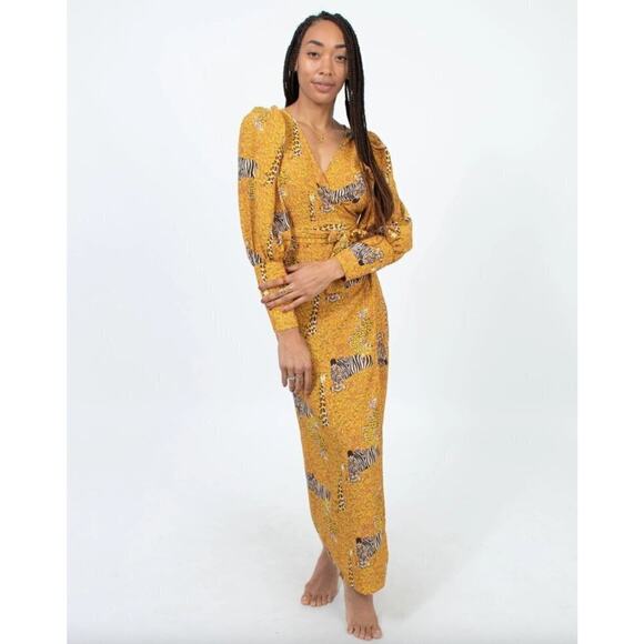 Rhode Resort Aspen Serengeti Wrap Maxi Dress - Picture 4 of 10